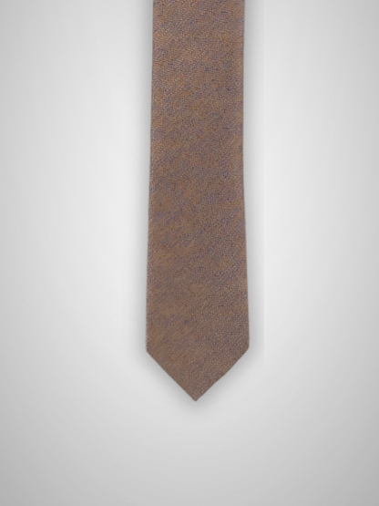 Melange Tie & Pocket Square - Gold