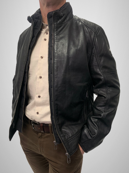 Milestone 2in1 Leather Jacket Black – Camden