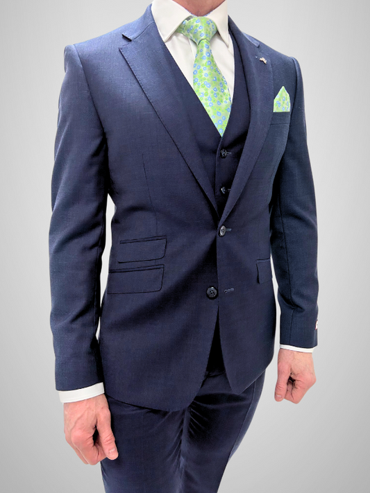 Premium 3pc Suit - Dark Blue