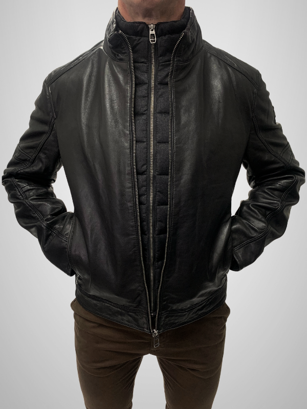 Mens leather outlet jaket