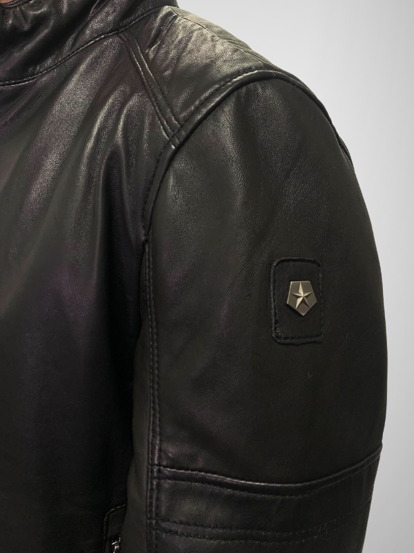 Milestone 2in1 Leather Jacket - Black