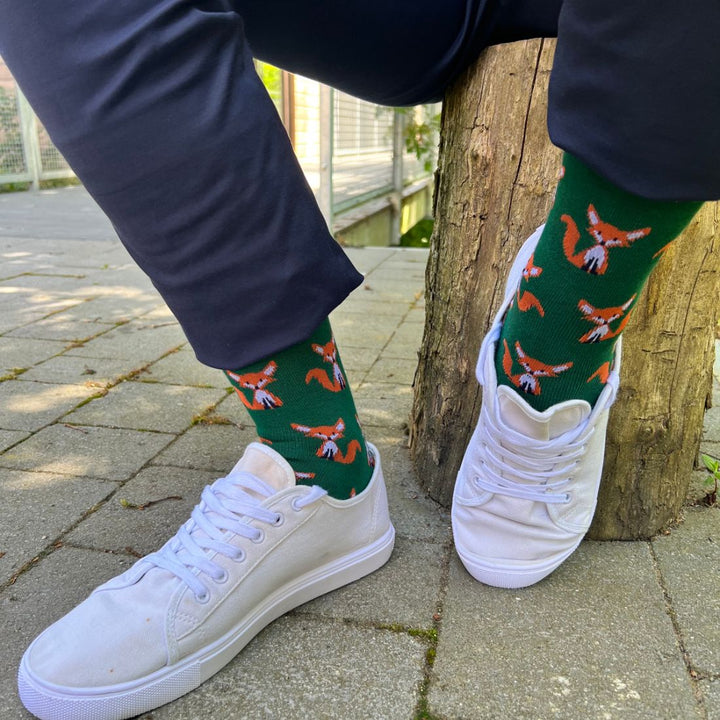 Swole Panda Bamboo Socks - Mr Fox