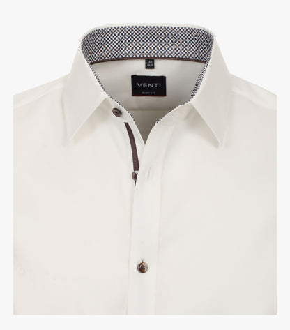 Venti Business Shirt - White Beige