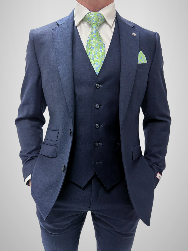 Premium 3pc Suit - Dark Blue