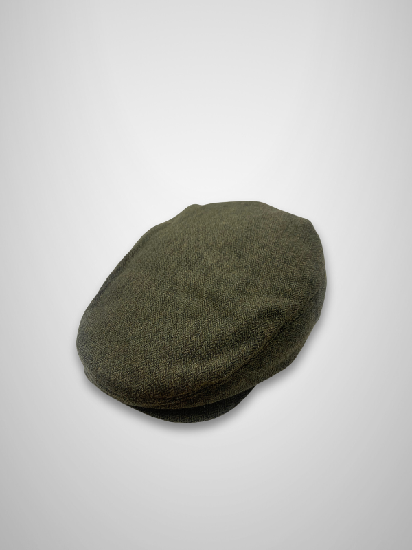 Sophos Herringbone Pony Style Flat Cap - Green