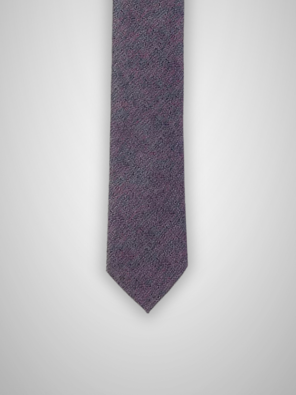 Melange Tie & Pocket Square - Berry