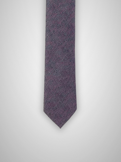 Melange Tie & Pocket Square - Berry