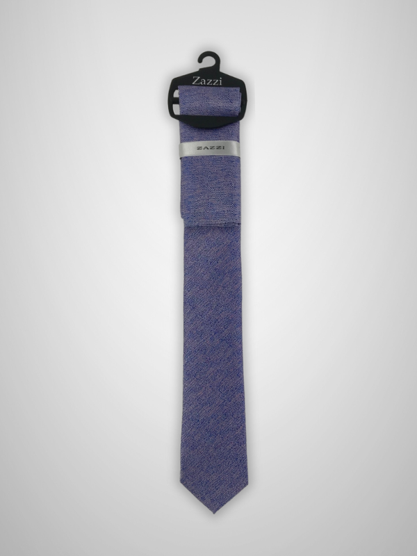 Melange Tie & Pocket Square - Lilac