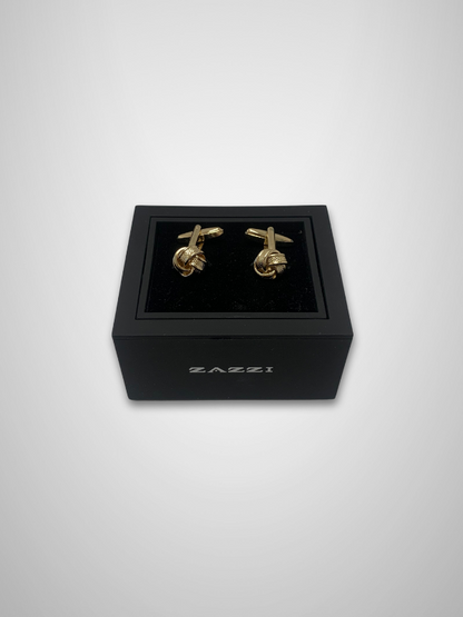 Knot Style Cufflinks - Gold