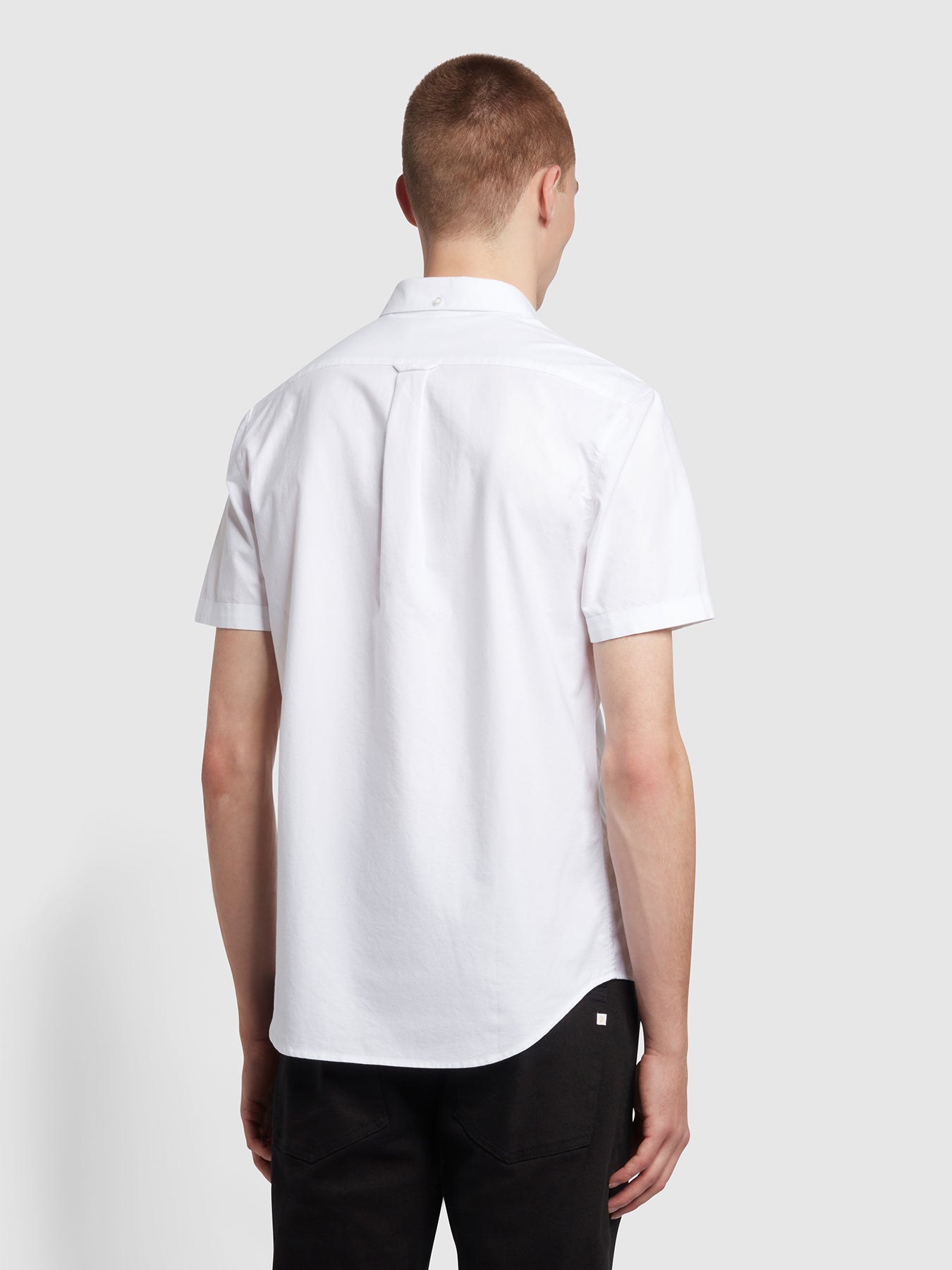 Farah Brewer Short Sleeves BD Shirt - White