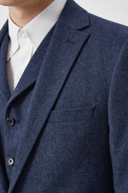 Shelby & Sons Uptown Wool 3pc Suit - Navy