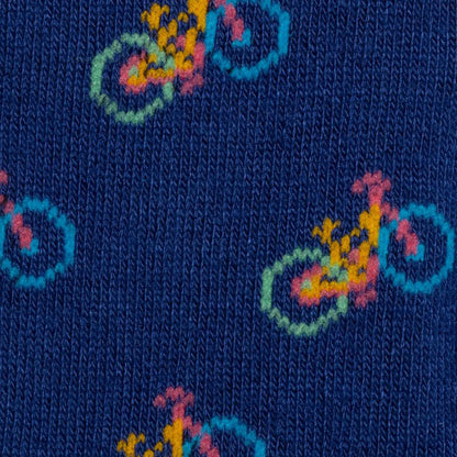 Swole Panda Bamboo Socks - Blue Bicycle