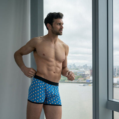 Swole Panda Patterned Bamboo Boxers - Penguins