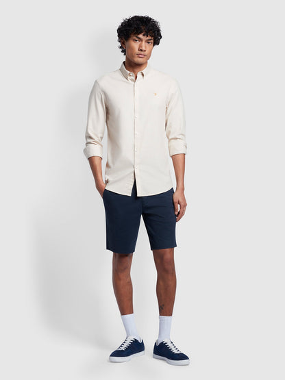 Farah Brewer Long Sleeves BD Shirt - Fog